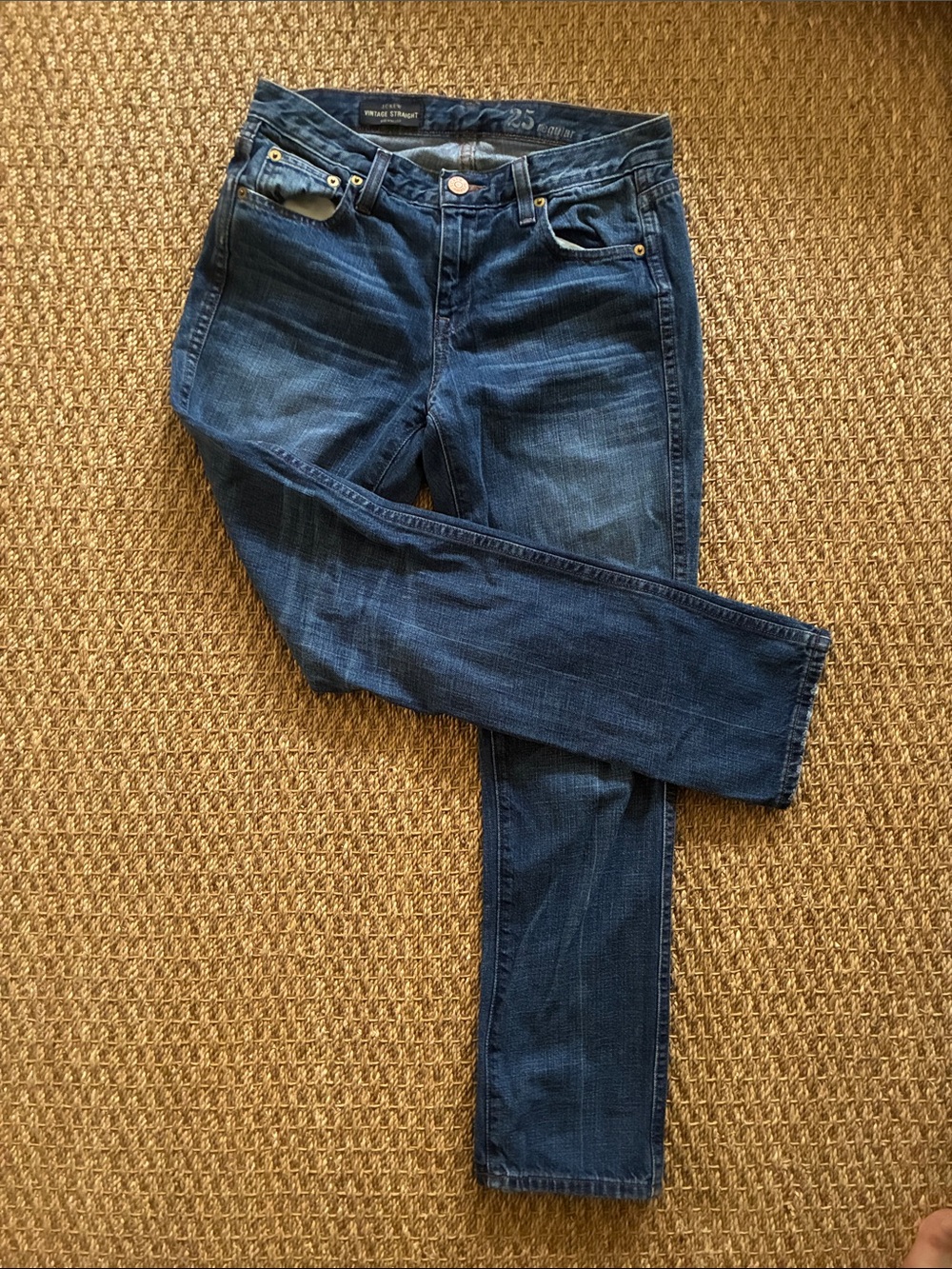 J. Crew Women’s Dark Blue Straight Leg Jeans